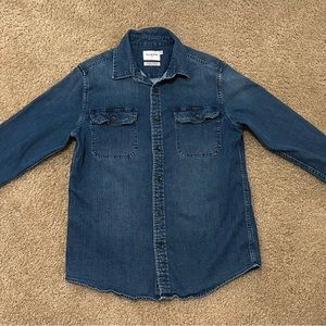 Denim long sleeve button down